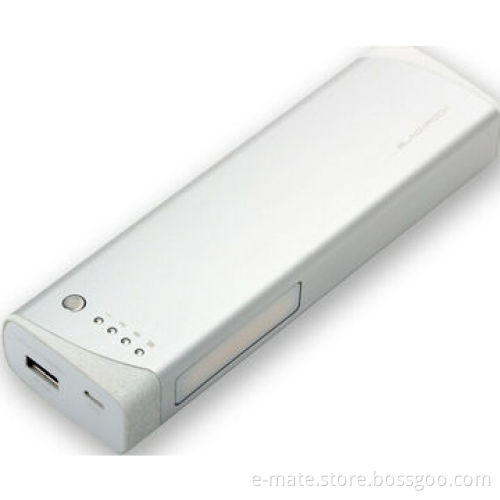 Portable Aluminum Power Bank for Tablets and Smartphone, with LED Lamp for Bright Power